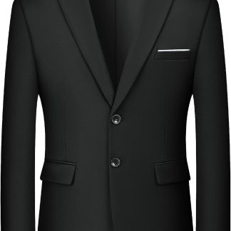 Slim Fit Suit Jacket 2 Button Business Casual Blazer Dress image 1